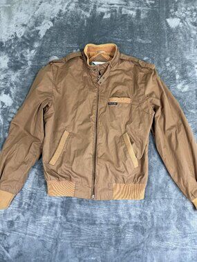 Members Only Mens Brown  Jacket Size 38